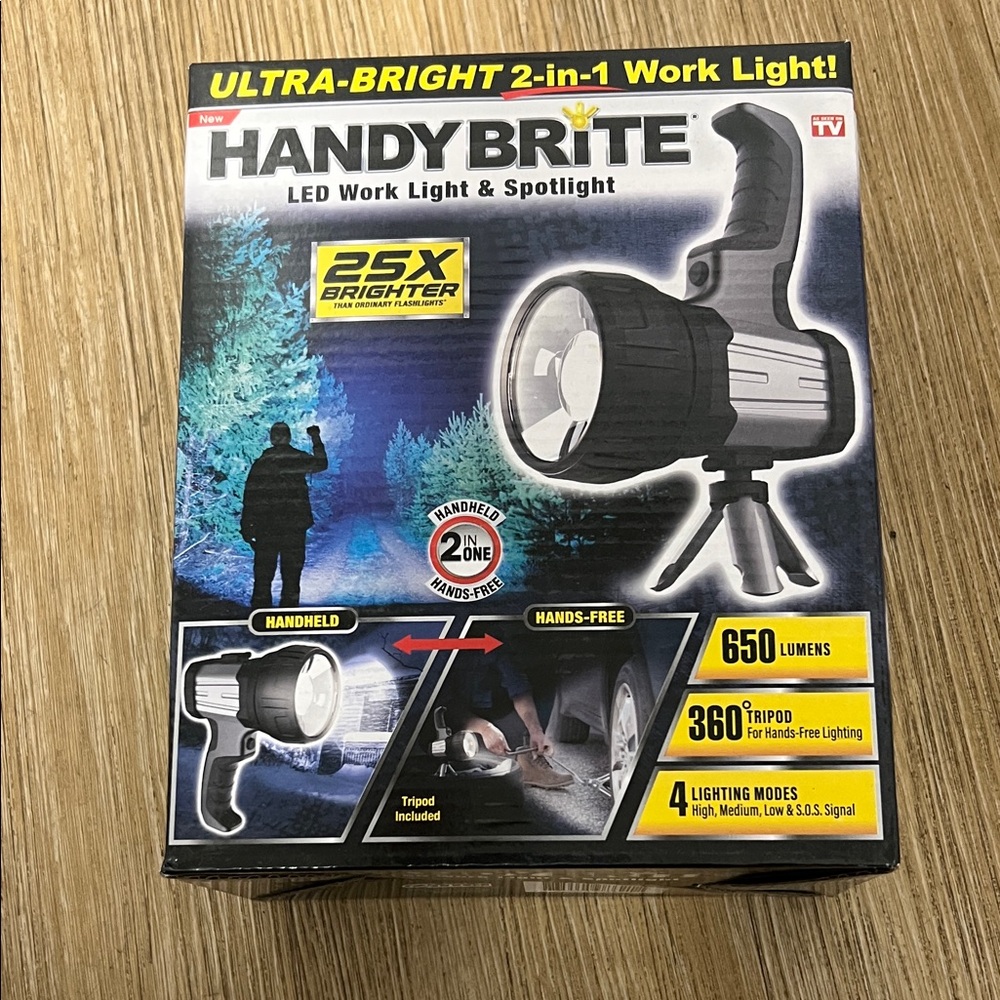 Black LED Work Light & Spotlight